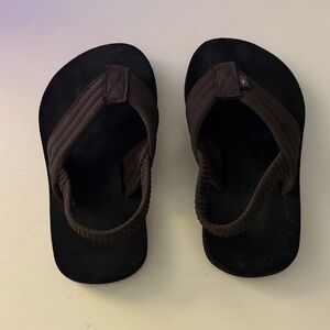 Kids Brown rainbow  Flip Flops